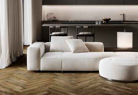 Кварцевый ламинат Fargo Паркет Английская ёлка Дуб Шервуд 33-VL88042-001 4/0.5мм