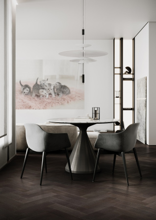 Кварцевый паркет Quartz Parquet Штучный паркет Дуб Смоляной 44-1258-01 5/0,6 мм